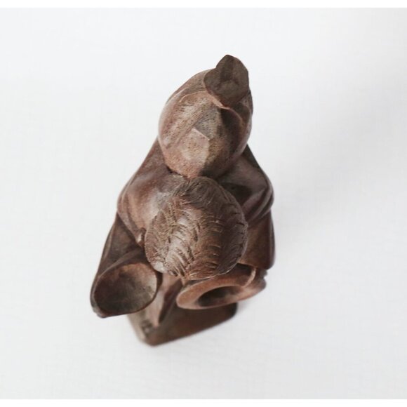 Vintage Akios Industries Ecuador Hand-Made Carved Man Wooden Peasant Figure - Picture 6 of 8